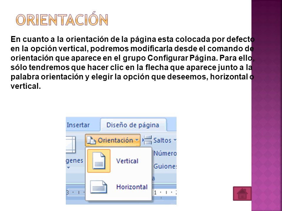 orientación