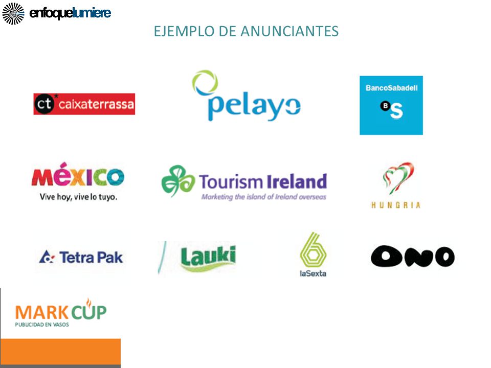 EJEMPLO DE ANUNCIANTES