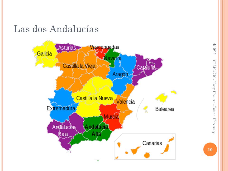 Las dos Andalucías 4/10/15. SPAN Harry Howard - Tulane University.