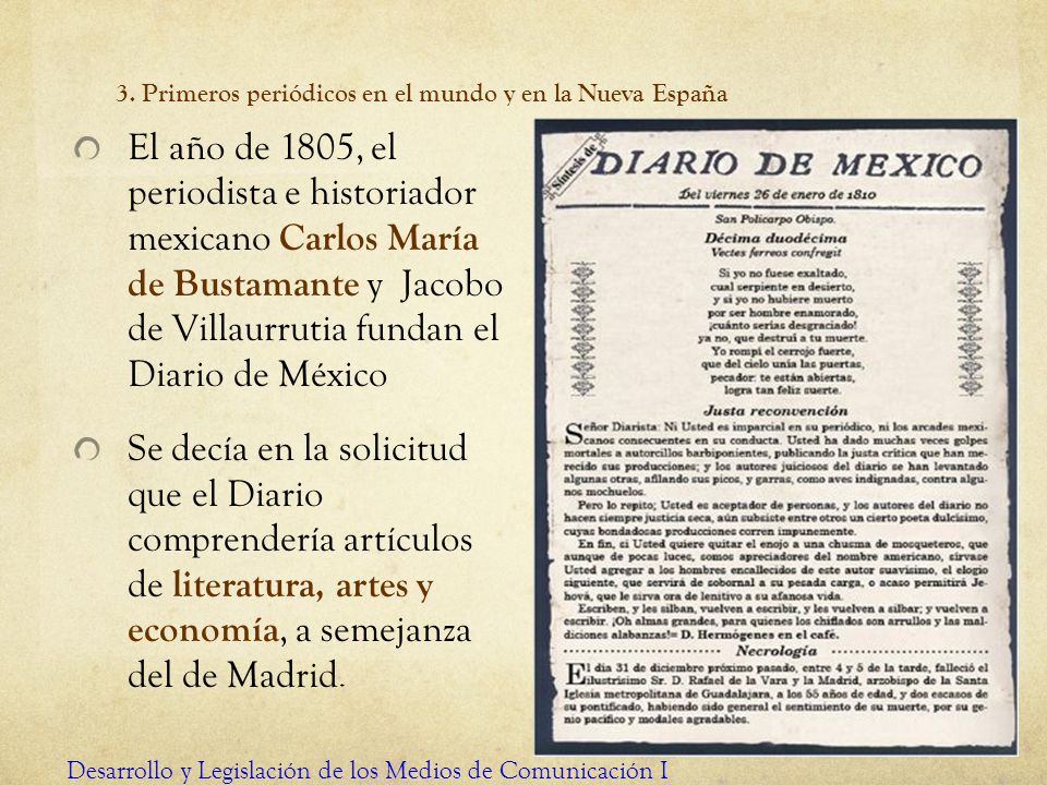 3. Primeros periódicos en el mundo y en la Nueva España