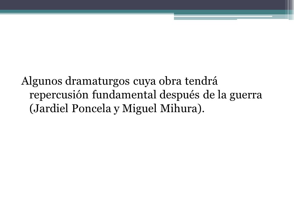 Algunos dramaturgos cuya obra tendrá repercusión fundamental después de la guerra (Jardiel Poncela y Miguel Mihura).
