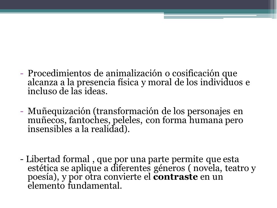 Procedimientos de animalización o cosificación que alcanza a la presencia física y moral de los individuos e incluso de las ideas.
