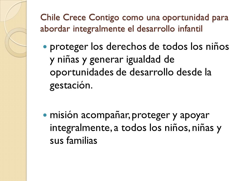 Chile Crece Contigo como una oportunidad para abordar integralmente el desarrollo infantil