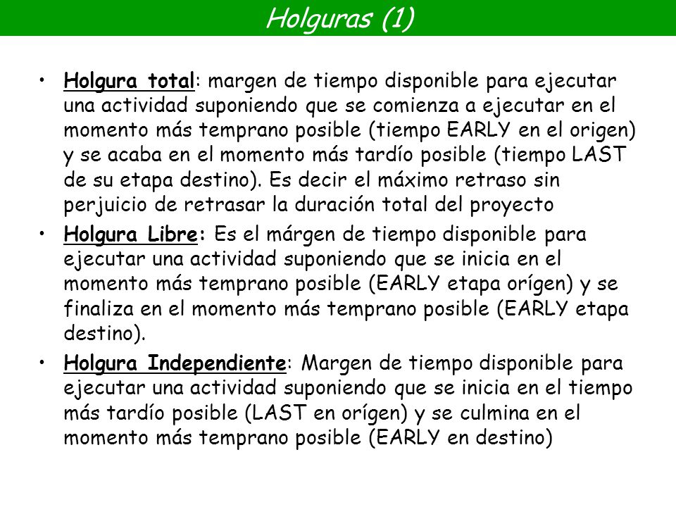 Holguras (1)