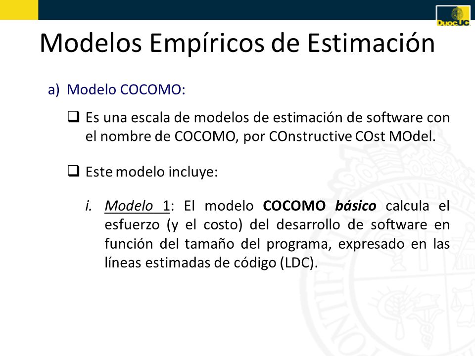 Modelos Empíricos de Estimación - ppt descargar