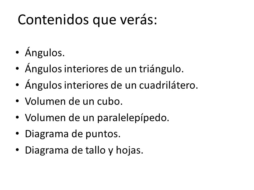 Contenidos que verás: Ángulos. Ángulos interiores de un triángulo.