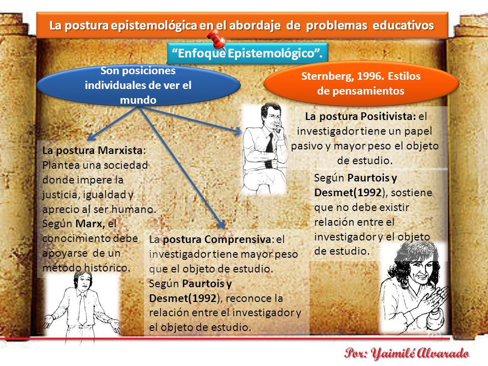 La postura epistemológica en el abordaje de problemas educativos