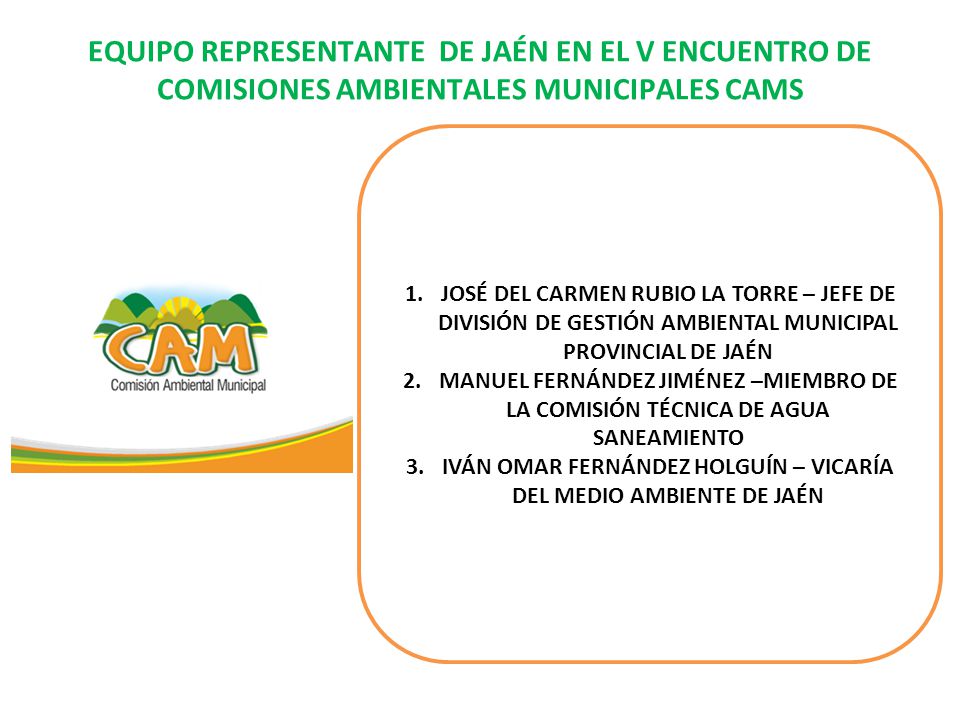 IVÁN OMAR FERNÁNDEZ HOLGUÍN – VICARÍA DEL MEDIO AMBIENTE DE JAÉN