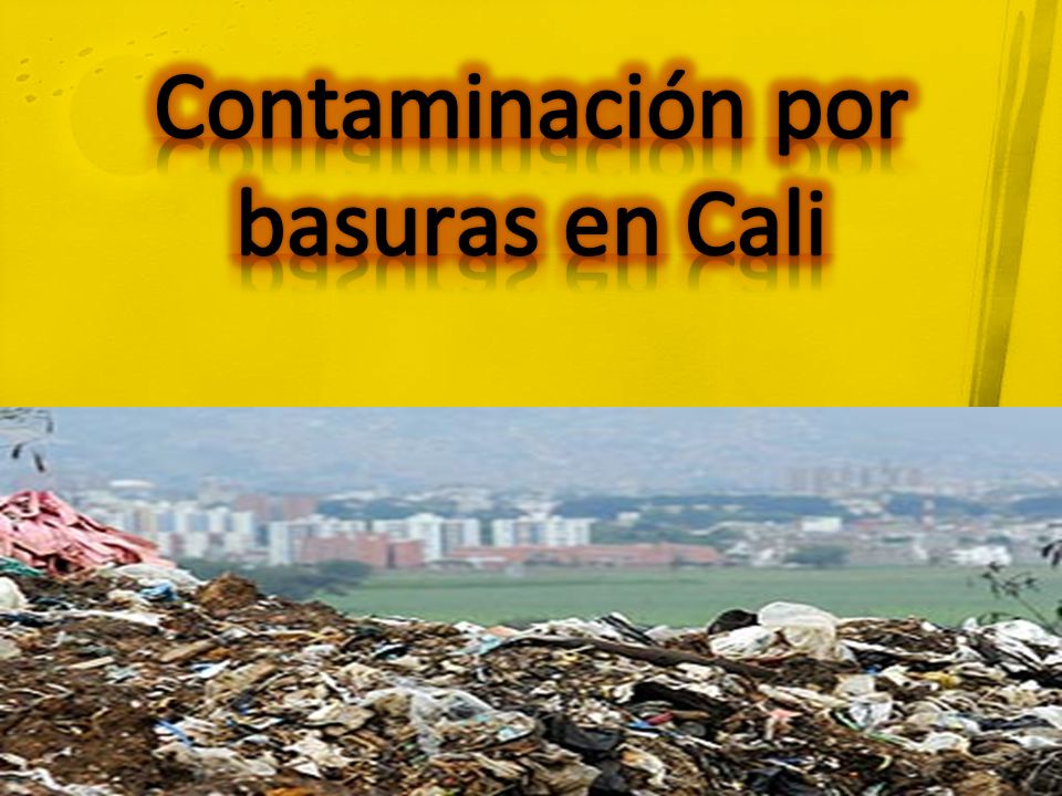 Contaminación por basuras en Cali