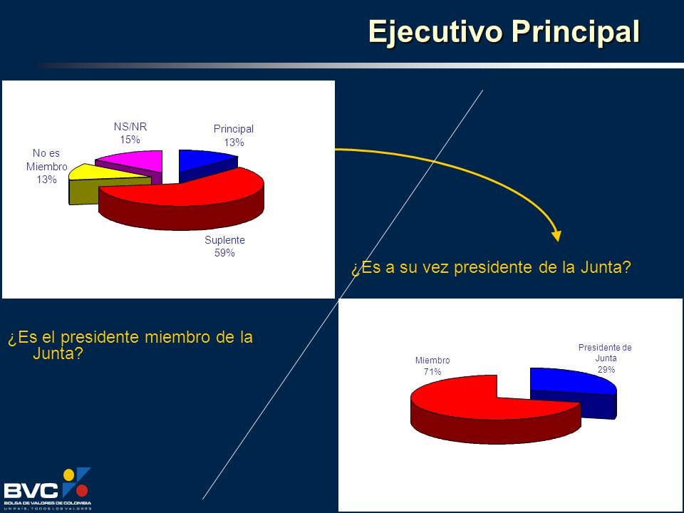 Ejecutivo Principal ¿Es a su vez presidente de la Junta