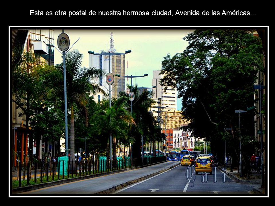 Esta es otra postal de nuestra hermosa ciudad, Avenida de las Américas...