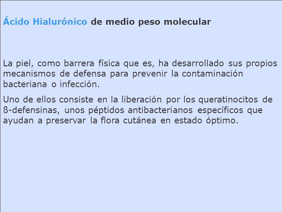 Ácido Hialurónico de medio peso molecular