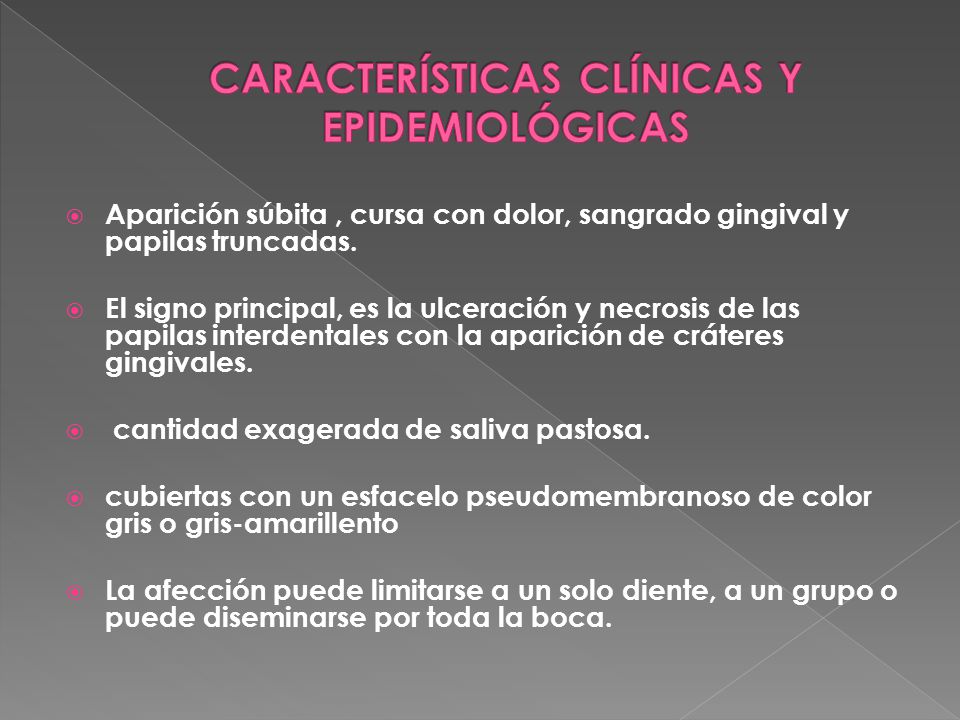 CARACTERÍSTICAS CLÍNICAS Y EPIDEMIOLÓGICAS
