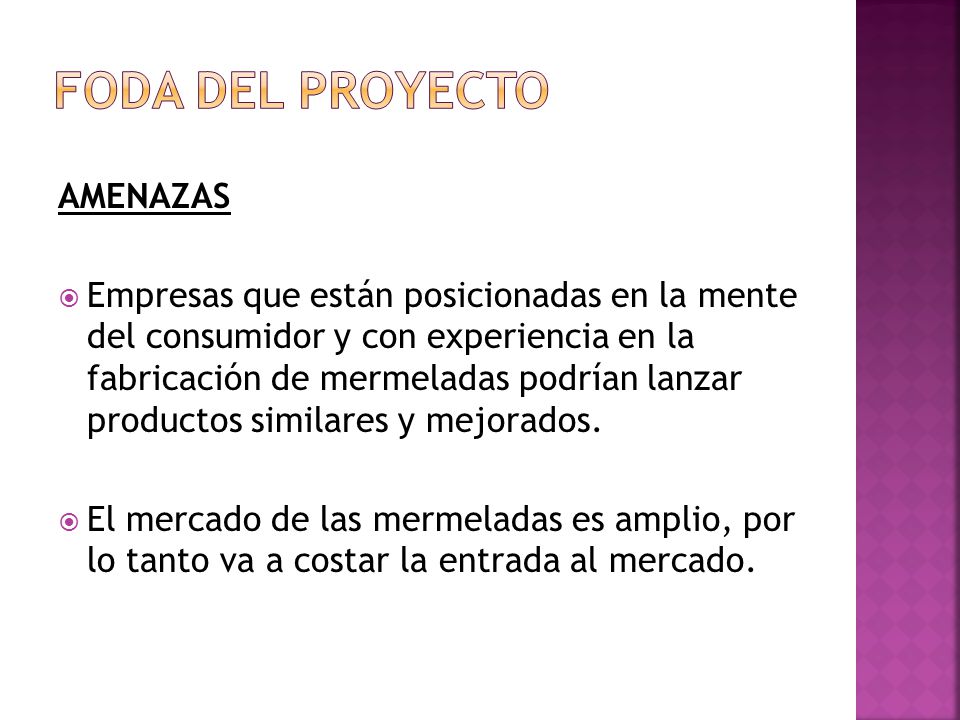 FODA DEL PROYECTO AMENAZAS