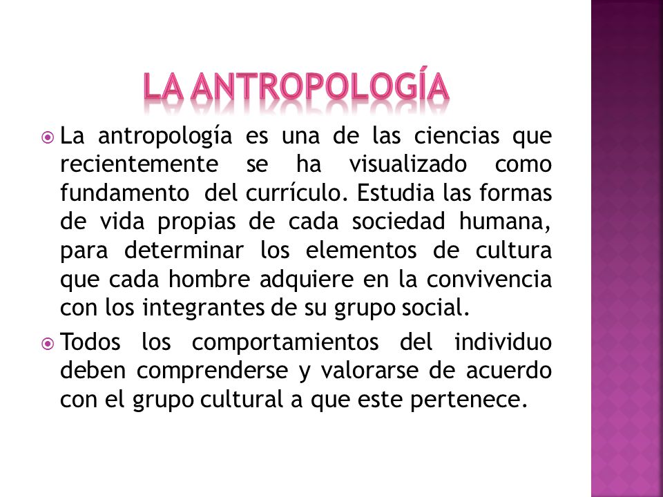La Antropología