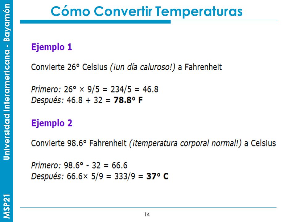 Cómo Convertir Temperaturas