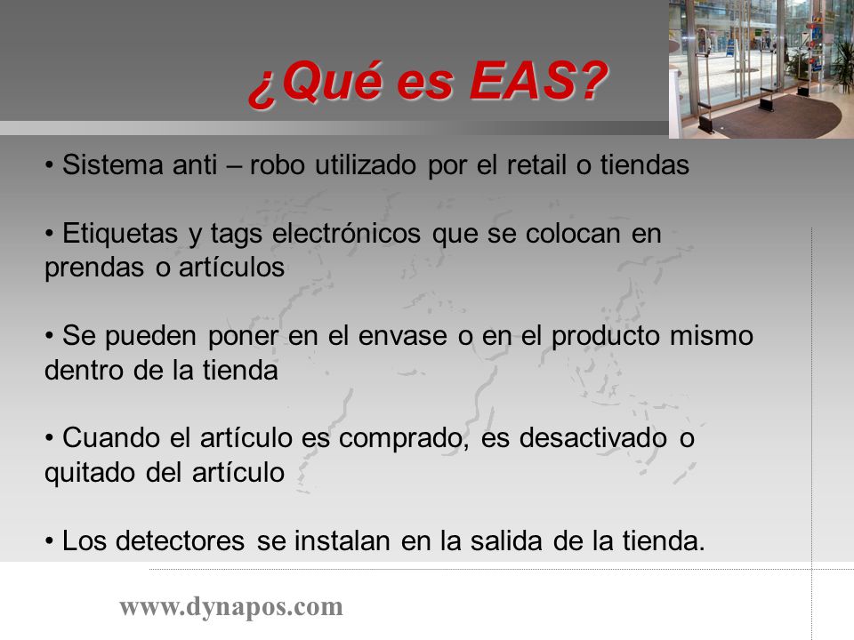 ¿Qué es EAS Sistema anti – robo utilizado por el retail o tiendas