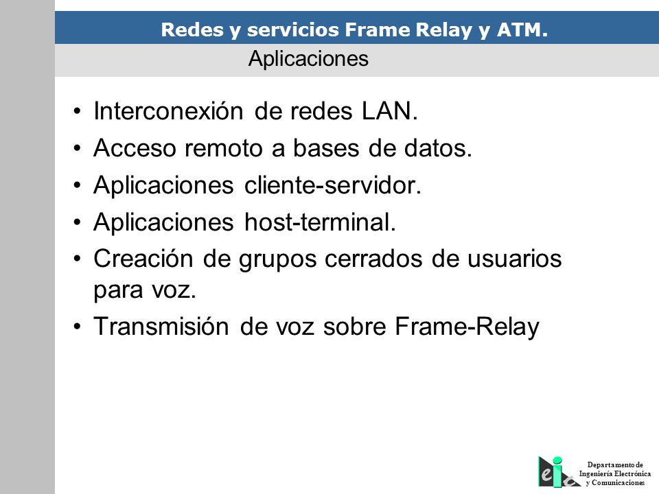 Interconexión de redes LAN. Acceso remoto a bases de datos.