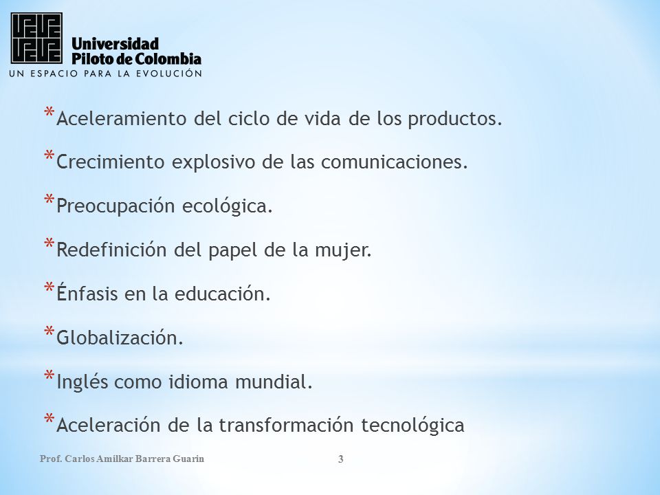 Aceleramiento del ciclo de vida de los productos.