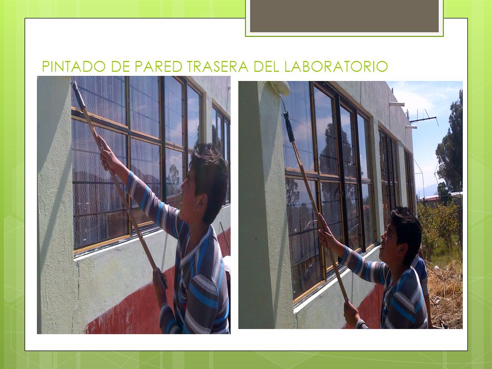 PINTADO DE PARED TRASERA DEL LABORATORIO