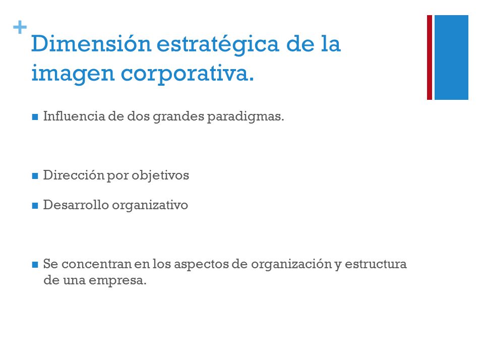 Dimensión estratégica de la imagen corporativa.