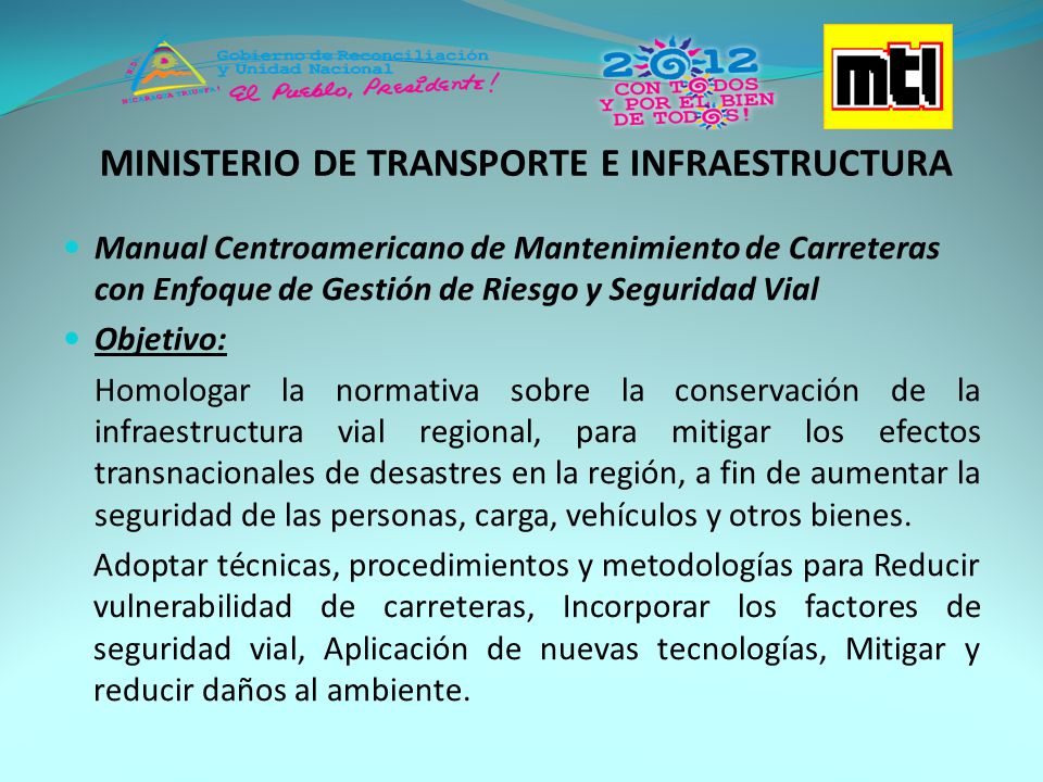 Manual Centroamericano de Mantenimiento de Carreteras con Enfoque de Gestión de Riesgo y Seguridad Vial
