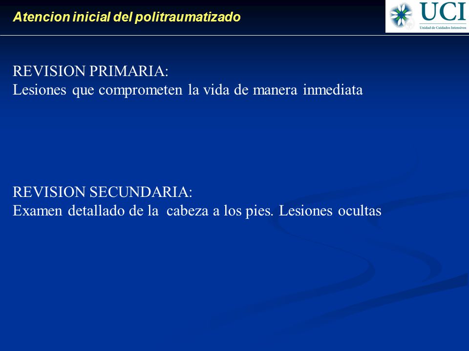 Lesiones que comprometen la vida de manera inmediata