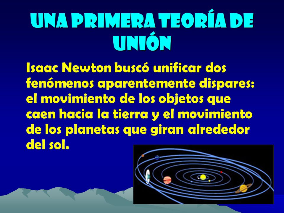 Una Primera Teoría de Unión
