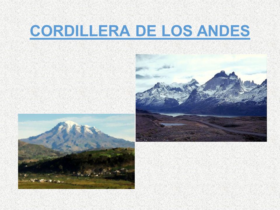 CORDILLERA DE LOS ANDES