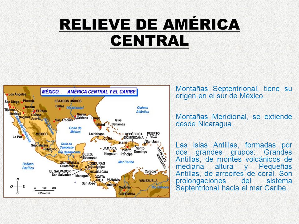 RELIEVE DE AMÉRICA CENTRAL