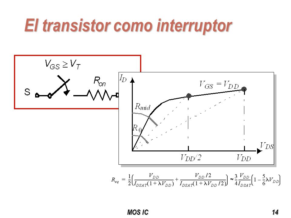 El transistor como interruptor