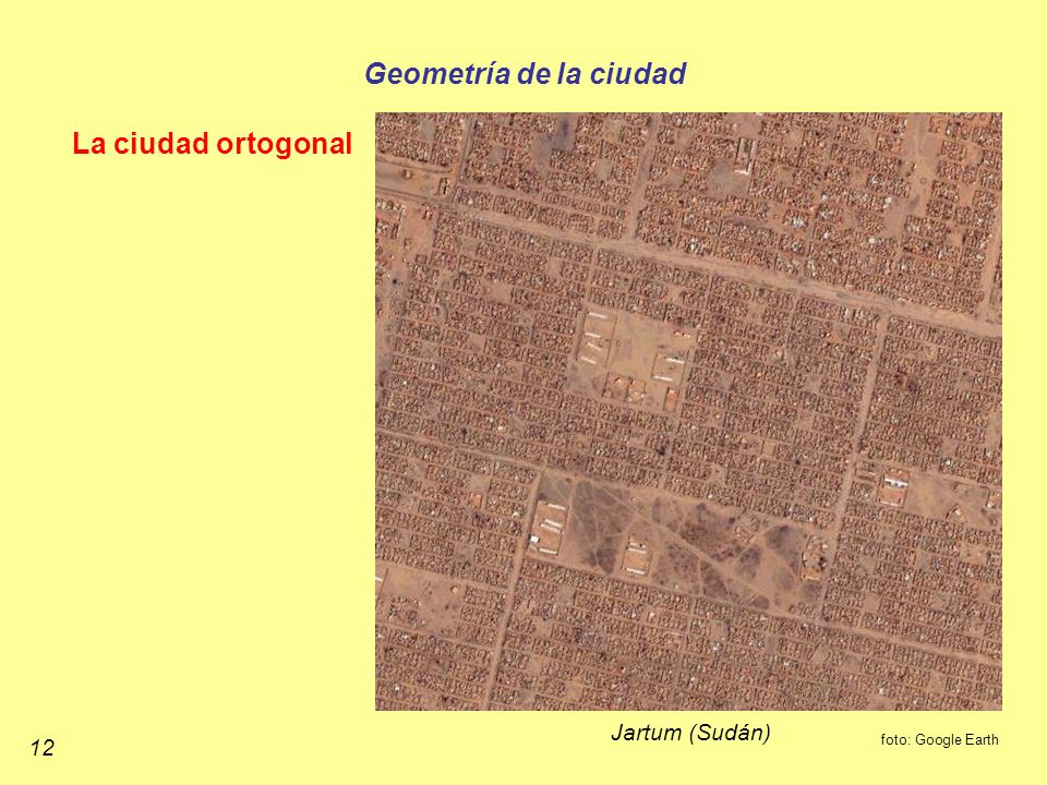 Geometría de la ciudad La ciudad ortogonal Jartum (Sudán) 12