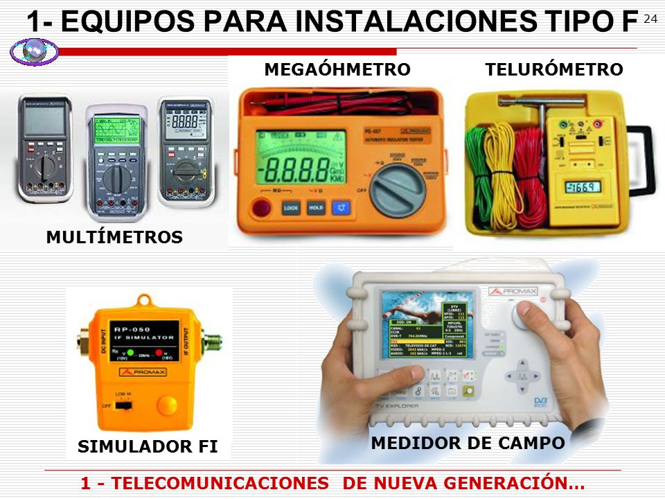 1- EQUIPOS PARA INSTALACIONES TIPO F
