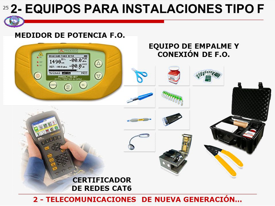 2- EQUIPOS PARA INSTALACIONES TIPO F