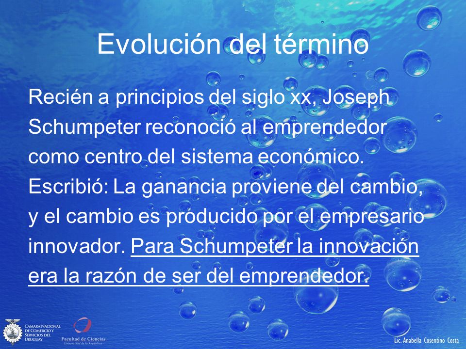 Evolución del término Recién a principios del siglo xx, Joseph