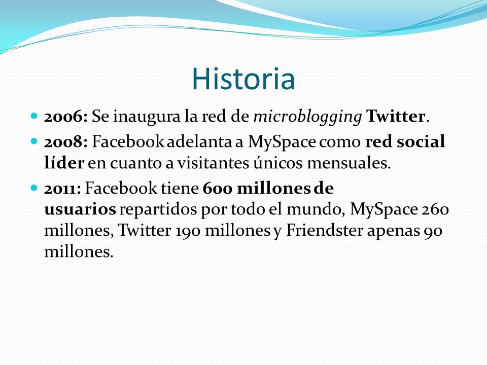 Historia 2006: Se inaugura la red de microblogging Twitter.