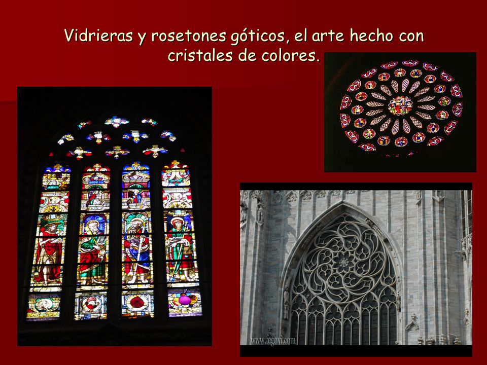 Vidrieras y rosetones góticos, el arte hecho con cristales de colores.