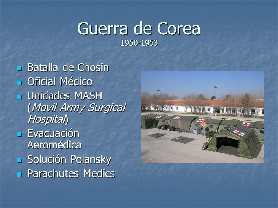 Guerra de Corea Batalla de Chosin Oficial Médico