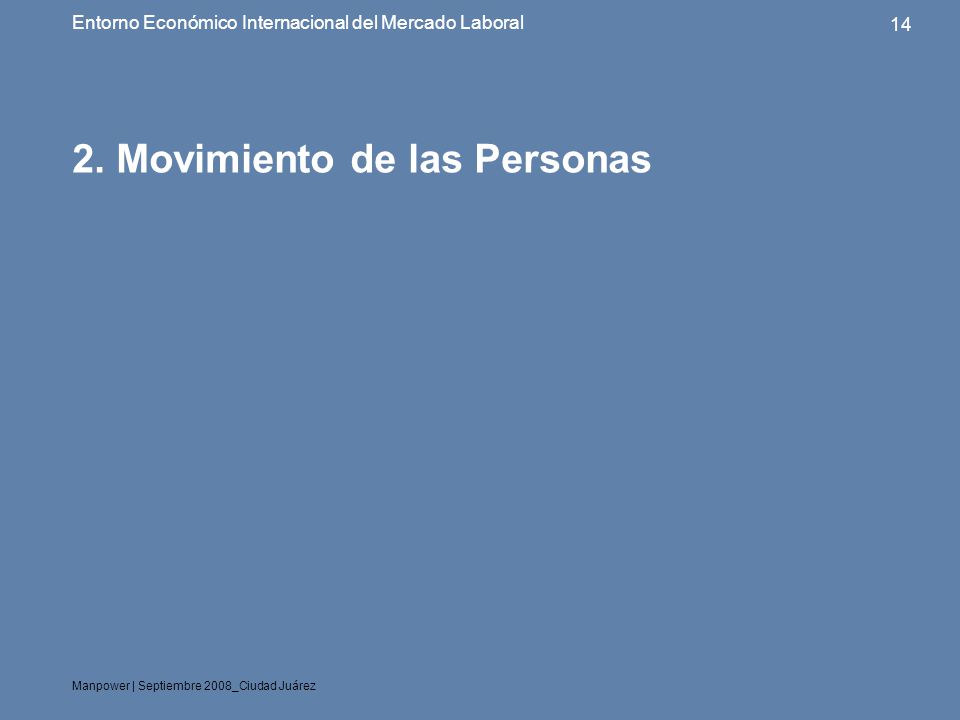 2. Movimiento de las Personas