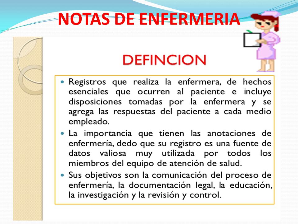 NOTAS DE ENFERMERIA