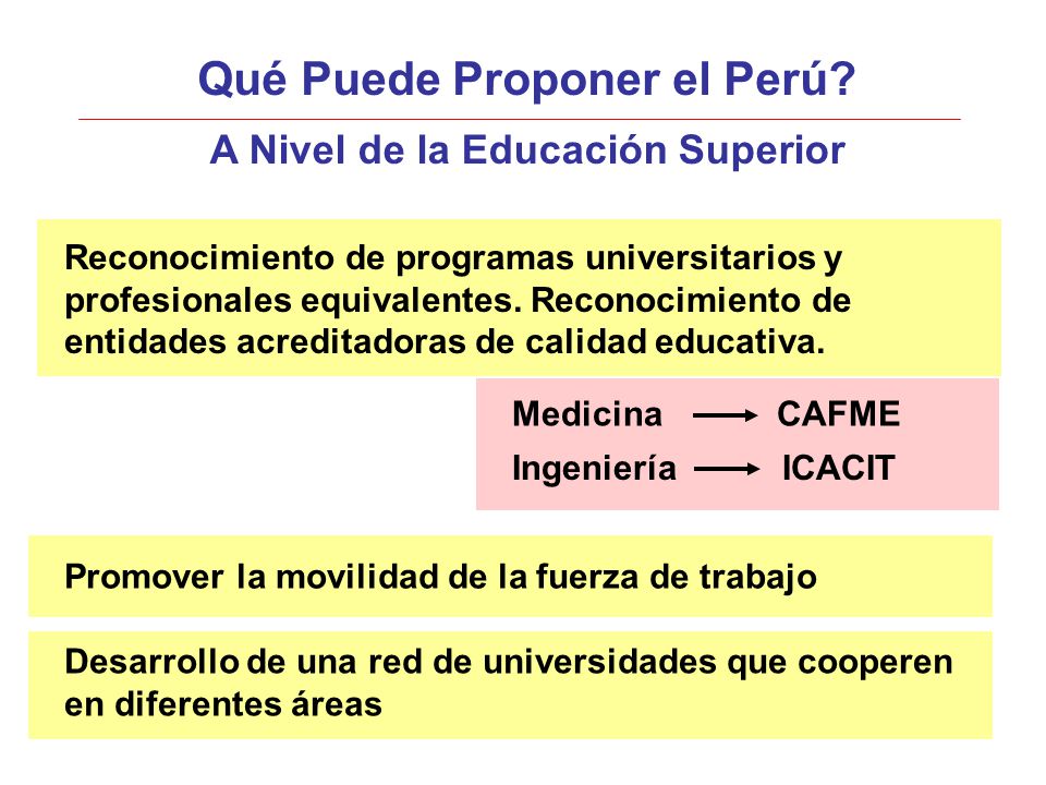 Qué Puede Proponer el Perú A Nivel de la Educación Superior