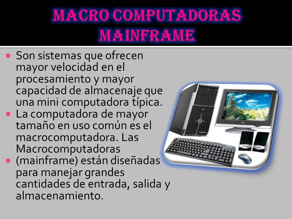 Macro computadoras Mainframe