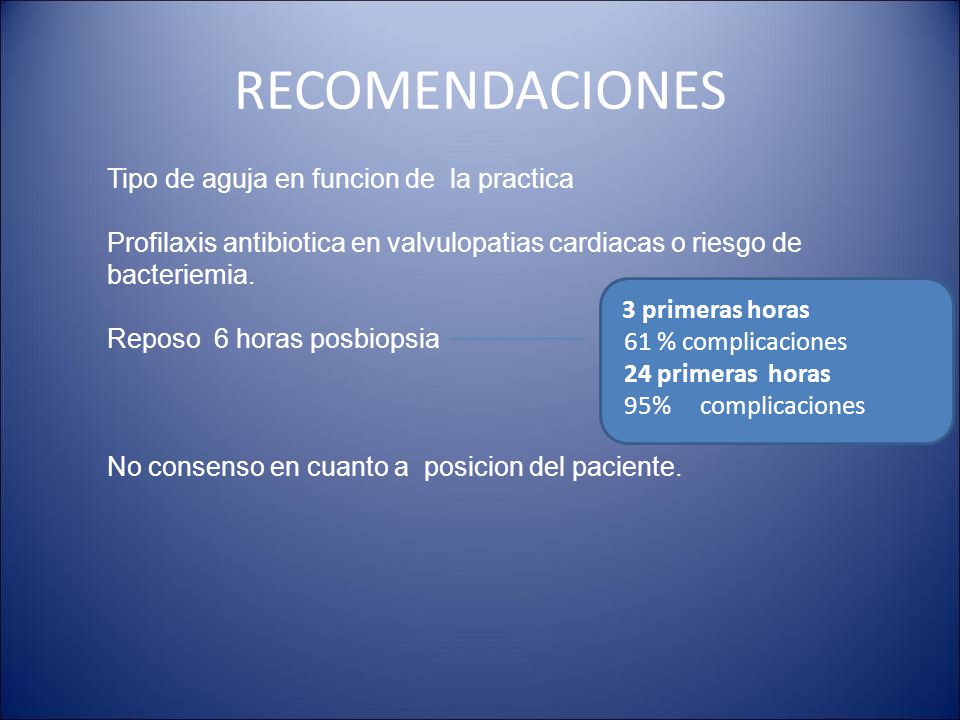 RECOMENDACIONES Tipo de aguja en funcion de la practica