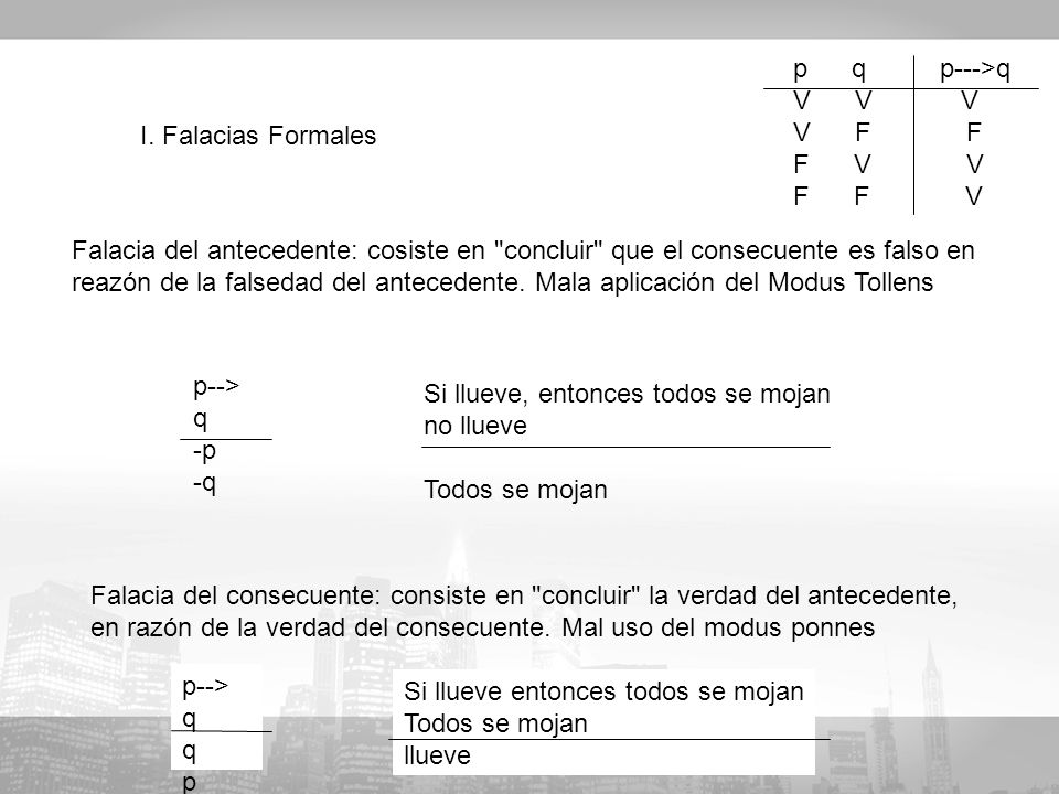 p q p--->q V V V. V F F. F V V. F F V.