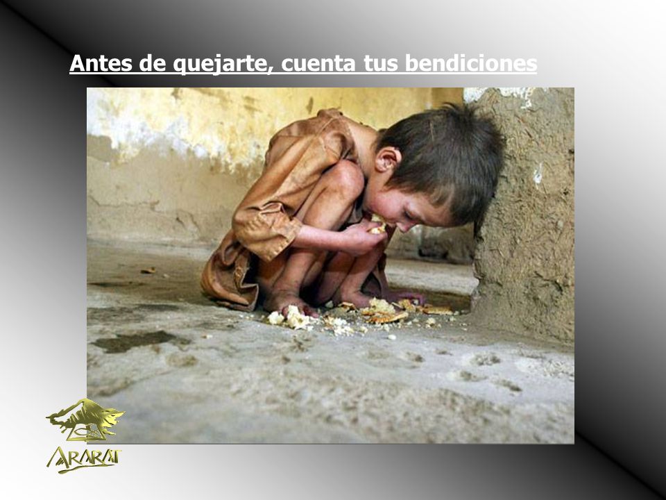 Antes de quejarte, cuenta tus bendiciones