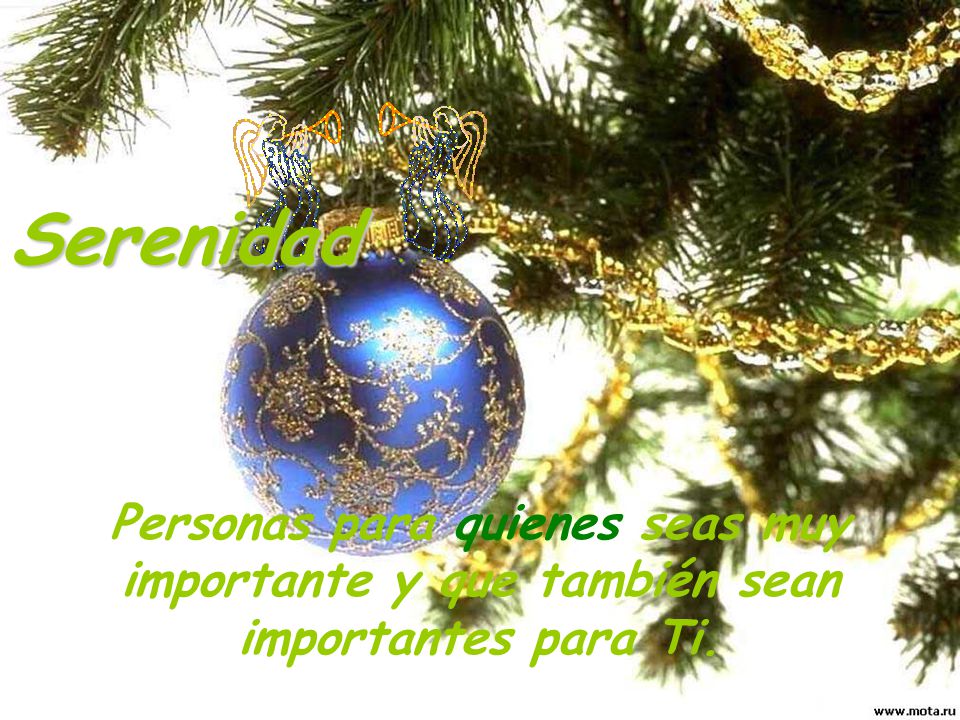 Serenidad … Personas para quienes seas muy importante y que también sean importantes para Ti.