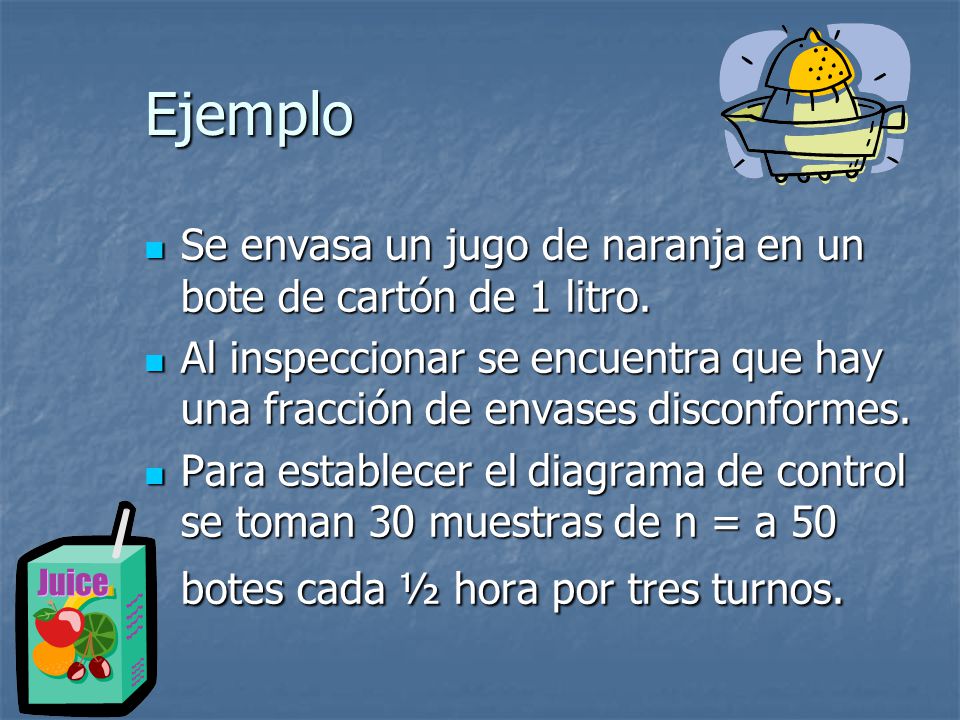Ejemplo Se envasa un jugo de naranja en un bote de cartón de 1 litro.