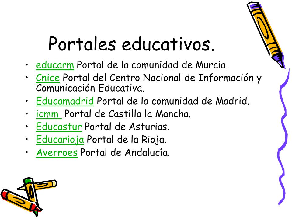 Portales educativos. educarm Portal de la comunidad de Murcia.