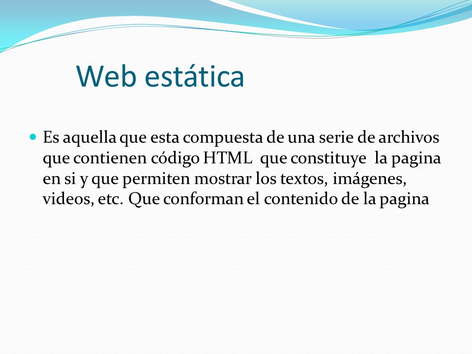 Web estática