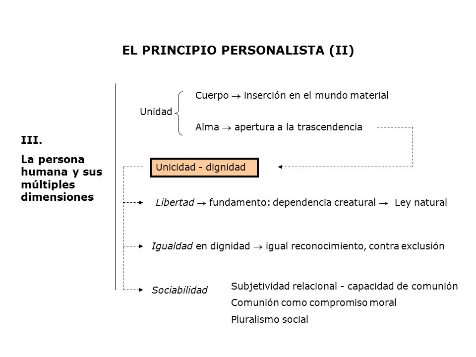 EL PRINCIPIO PERSONALISTA (II)
